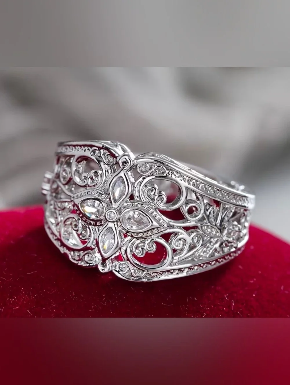 $8 Each Or Bundle 5/$20 Sterling Silver Filigree Statement Ring